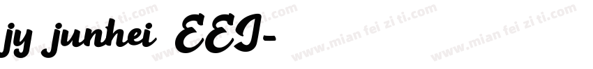 jy junhei EEJ字体转换